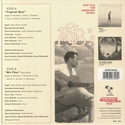 Menahan Street Band Rogê – Tropical Man (7", Diamond West, 2024) Back Cover
