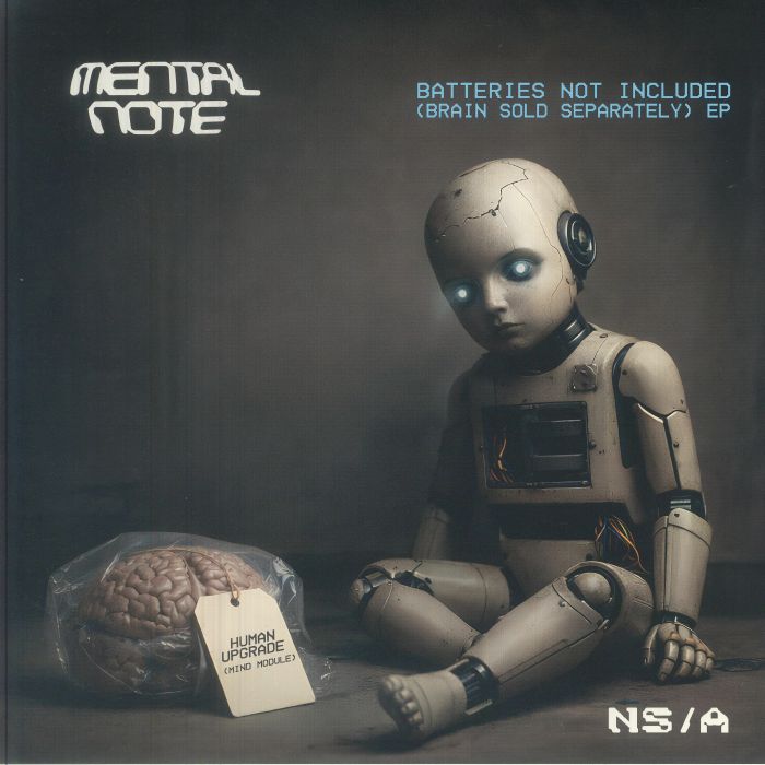 Mental NOTEakaBASS Junkie – Batteries Not Included (Brain Sold Separately) EP (12", No Static/Automatic, 2026) Front Cover