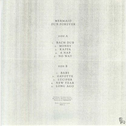 Mermaid – Dub Forever (LP, limited, Beer &, 2026) Back Cover