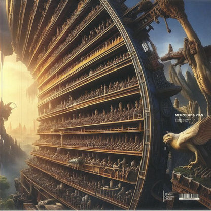 Merzbow Vian – A Wheel Of Mani (LP, Modern Obscure Music, 2025) Back Cover