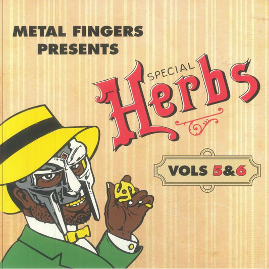 Metal Fingers – Special Herbs (Vols 5&6) (2xLP, Apple Red, Rhymesayers Entertainment, 2025) front cover