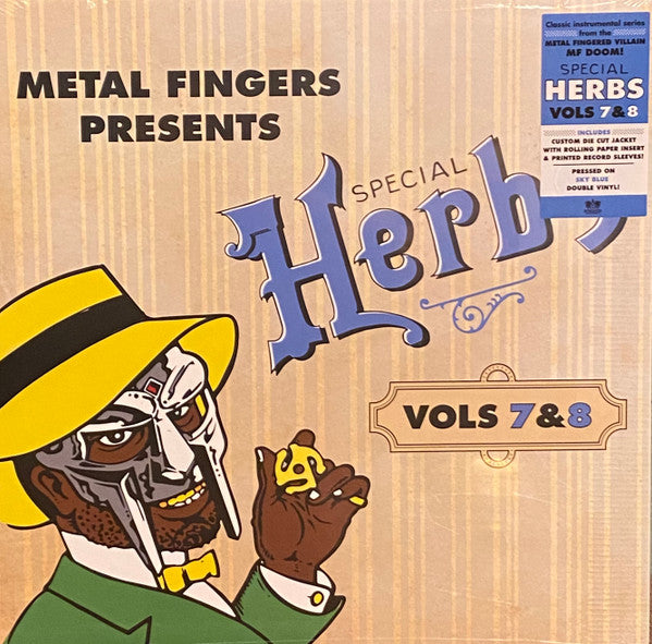Metal Fingers – Special Herbs (Vols 7&8) (2xLP, Sky Blue, Rhymesayers Entertainment, 2025) Front Cover