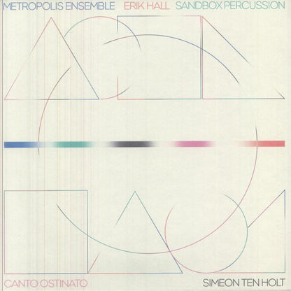 Metropolis Ensemble Erik Hall Sandbox Percussion – Canto Ostinato (LP, Western Vinyl, 2026) Front Cover