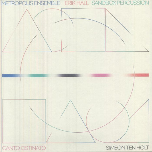 Metropolis Ensemble Erik Hall Sandbox Percussion – Canto Ostinato (LP, Western Vinyl, 2026) Front Cover