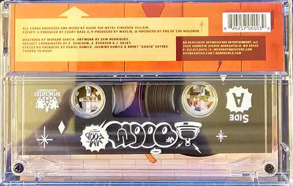 MF Doom – MM..Food (Cassette, Rhymesayers Entertainment, 2024) Back Cover