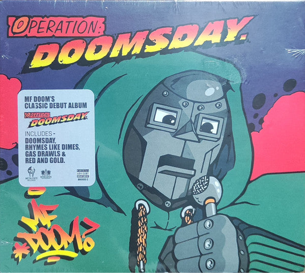 MF Doom – Operation: Doomsday (CD, Metal Face Records, 2023) Back Cover