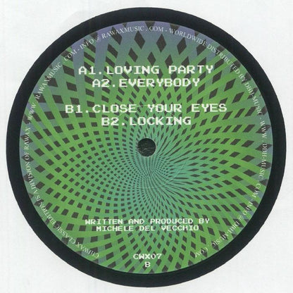 Michael d. Old – Move Your Time EP (12", Chiwax, 2025) Back Cover