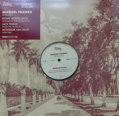 Michael Franks – The Reworks 2 (12", Oxblood, Too Slow To Disco, 2025) Front Cover