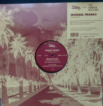 Michael Franks – The Reworks 2 (12", Oxblood, Too Slow To Disco, 2025) Back Cover