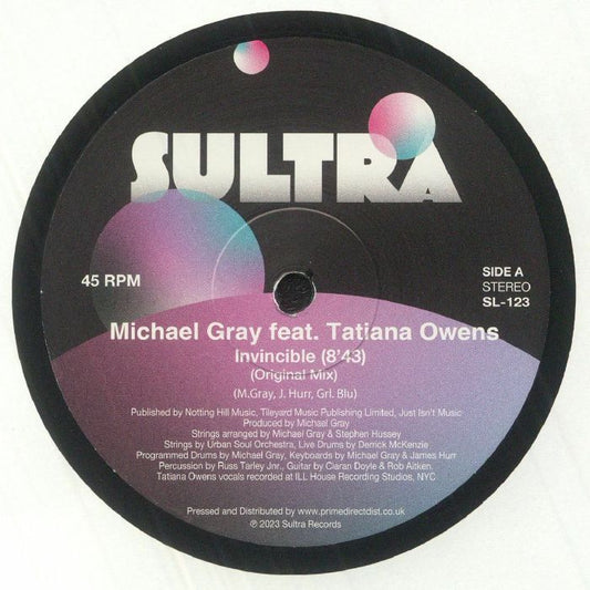 Michael Gray Tatiana Owens – Invincible / You Got To Remember (12", Sultra Records, 2023) Front Cover