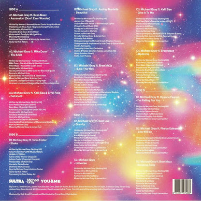 Michael Gray – You & Me (2xLP, Sultra Records, 2026) Back Cover