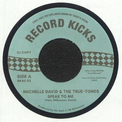 Michelle David & The True-Tones – Speak To Me (7", Record Kicks, 2025) front cover