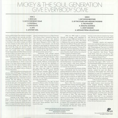 Mickey & The Soul Generation – Give Everybody Some (LP, Numero Group, 2026) Back Cover