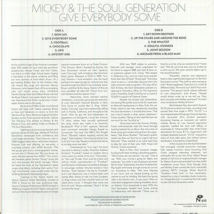 Mickey & The Soul Generation – Give Everybody Some (LP, Iron, Numero Group, 2026) Back Cover