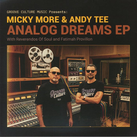 Micky More & Andy Tee With Reverendos Of Soul And Fatimah Provillon – Analog Dreams EP (12", Groove Culture Music, 2026) Front Cover