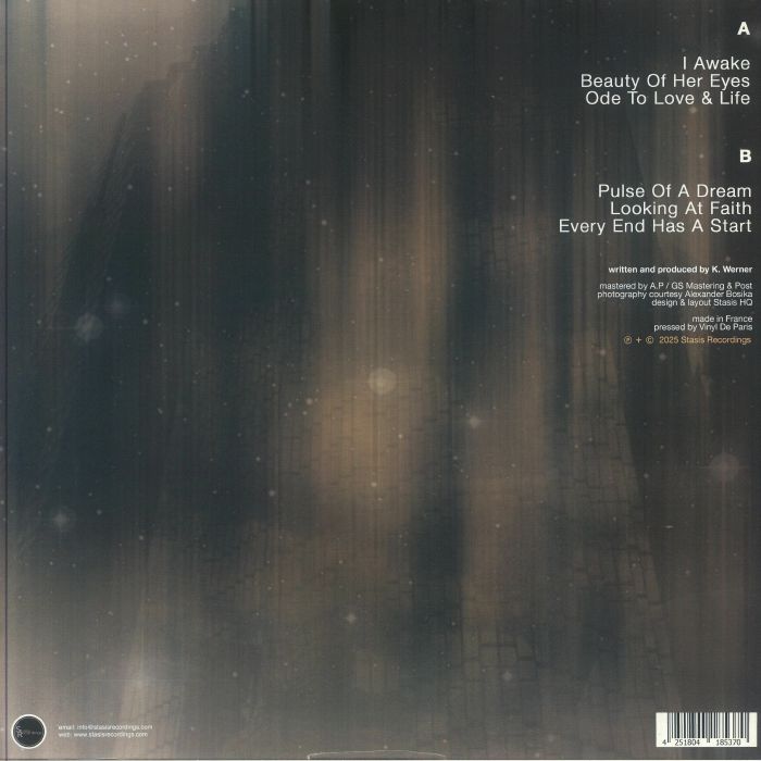Midnat – Stars (LP, Stasis Recordings, 2025) back cover