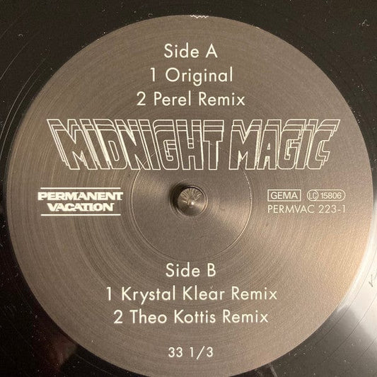 Midnight Magic – Beam Me Up (12", Permanent Vacation, 2021) Front Cover