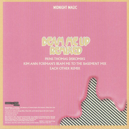 Midnight Magic – Beam Me Up (Remixed) (12", Razor-N-Tape Reserve, 2021) Back Cover