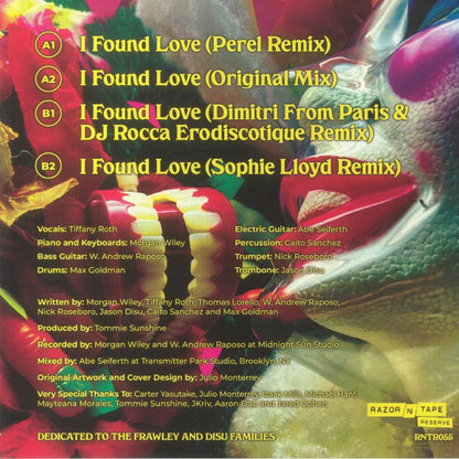 Midnight Magic – I Found Love (12", Razor-N-Tape Reserve, 2023) Back Cover