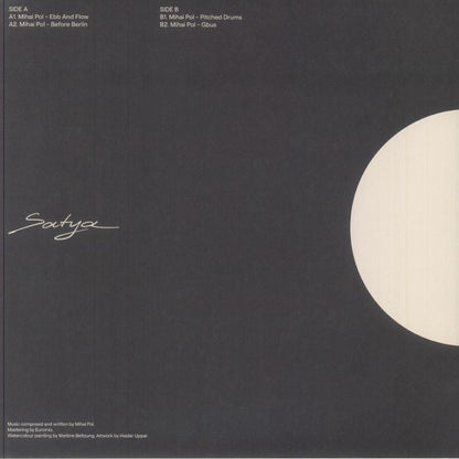 Mihai Pol – Ebb and Flow (12", Satya, 2025) Back Cover