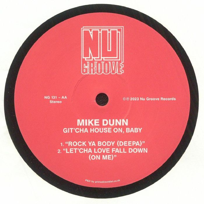 Mike Dunn – Git'cha House On, Baby (12", Nu Groove Records, 2023) Back Cover