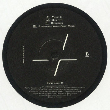 Mike Grant , Trackmaster Lou – Re-Entry E.P. (12", We Play House Recordings, 2025) back cover