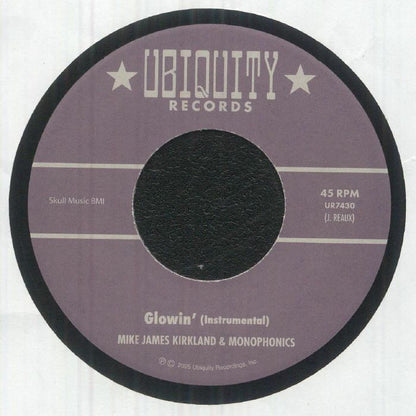 Mike James Kirkland , Monophonics – Glowin' (7", Ubiquity Recordings, Inc., 2025) Back Cover
