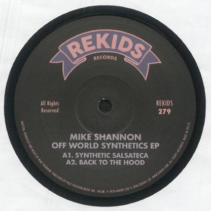 Mike Shannon – Off World Synthetics EP (12", REKIDS, 2026) Front Cover