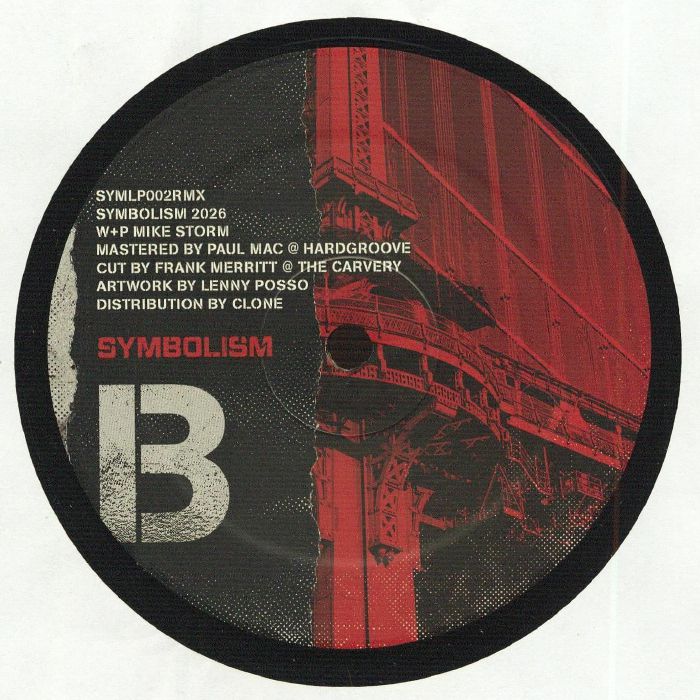 Mike Storm – 14 of the 19 Worlds (O [Phase] & Deniro Remixes) (12", Symbolism, 2026) Back Cover