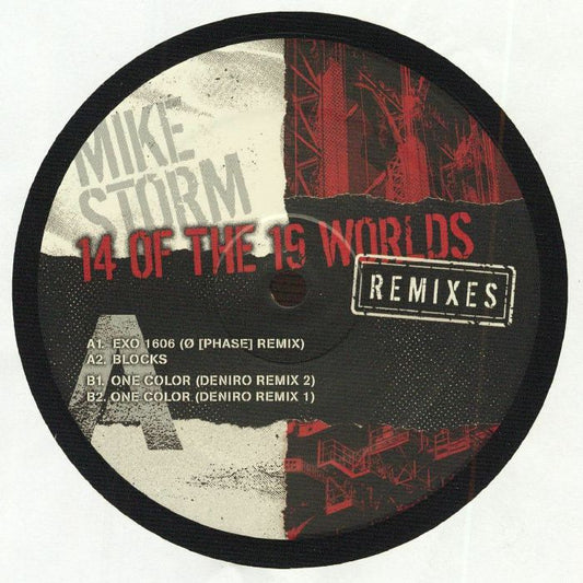 Mike Storm – 14 of the 19 Worlds (O [Phase] & Deniro Remixes) (12", Symbolism, 2026) Front Cover