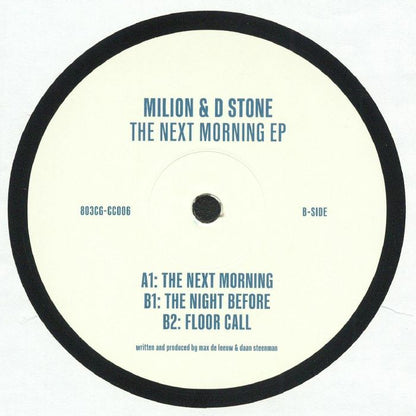 Milion & D Stone – The Next Morning EP (12", 803 Crystal Grooves, 2024) Back Cover