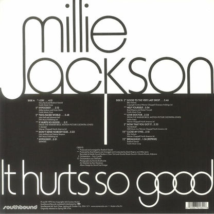 Millie Jackson – It Hurts So Good (LP, Southbound, Spring Records, 2025) back cover