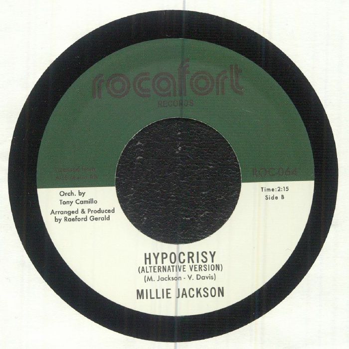 Millie Jackson – Now That You Got / Hypocrisy (7", Rocafort Records, 2026) Back Cover