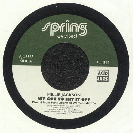 Millie Jackson / The Joneses – We Got To Hit It Off / Love Contest (7", Acid Jazz, 2025) front cover