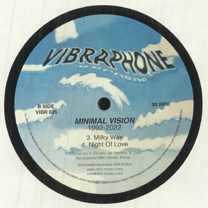 Minimal Vision – Minimal Vision 1992-2022 (12", Vibraphone Records, 2022) Back Cover