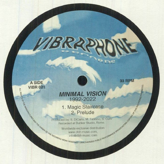 Minimal Vision – Minimal Vision 1992-2022 (12", Vibraphone Records, 2022) Front Cover