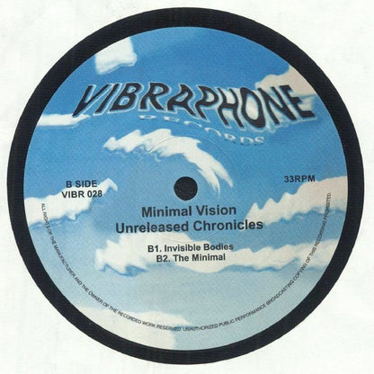 Minimal Vision – Unreleased Chronicles (12", Vibraphone Records, 2025) Back Cover