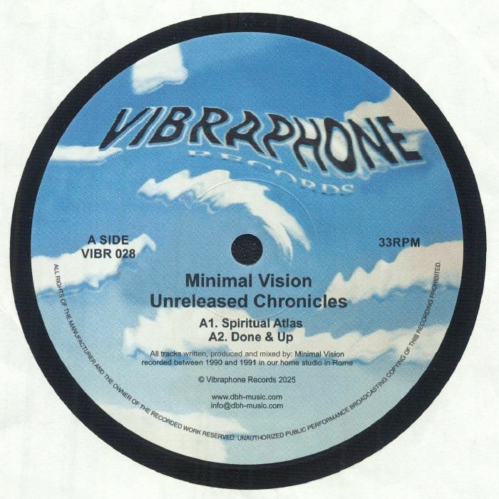 Minimal Vision – Unreleased Chronicles (12", Vibraphone Records, 2025) Front Cover