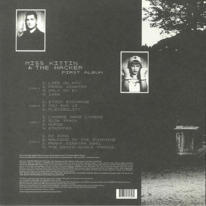 Miss Kittin & The Hacker – First Album (2xLP, Nobody's Bizzness, 2022) Back Cover