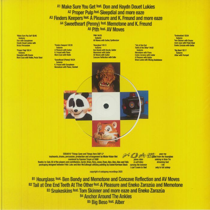 Mister Water Wet – Things Gone and Things Here Still (LP, Soda Gong, 2025) Back Cover