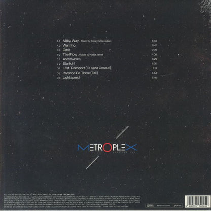 Model 500 – Deep Space (2xLP, Metroplex, 2025) back cover