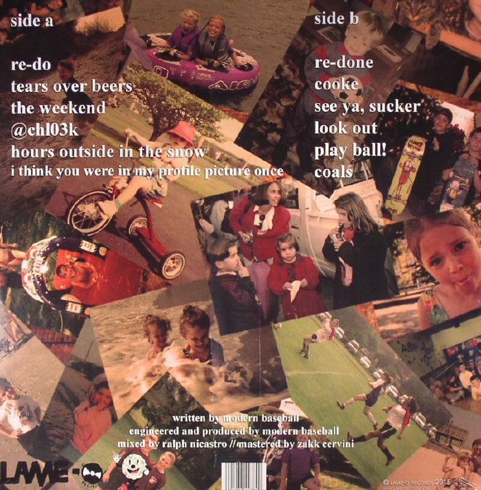 Modern Baseball – Sports (LP, Lime Green, Lame-O Records, 2022) back cover