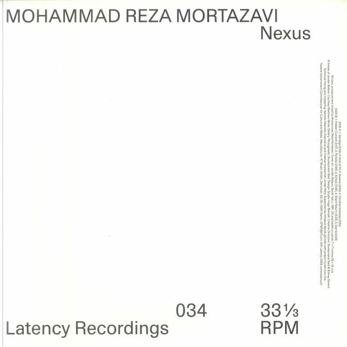 Mohammad Reza Mortazavi – Nexus (12", 140g, Latency, 2025) Back Cover