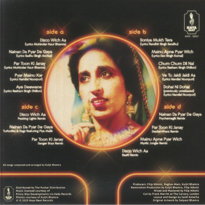 Mohinder Kaur Bhamra – Punjabi Disco (2xLP, Naya Beat Records, 2025) Back Cover