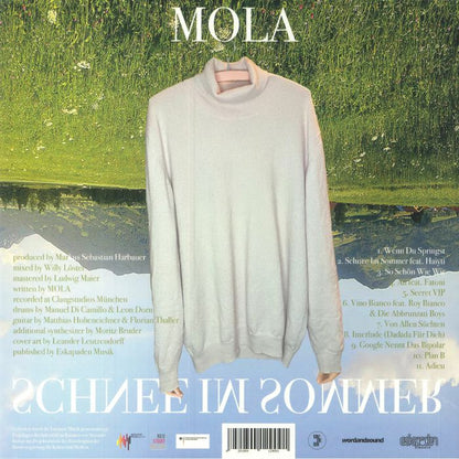 MOLA – Schnee Im Sommer (LP, Eskapaden Records, 2026) Back Cover