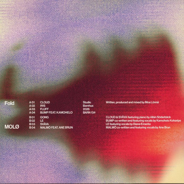 MOLØ – Fold Ep (12", Studio Barnhus, 2026) Back Cover