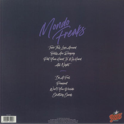 Mondo Freaks – Mondo Freaks  (LP, Every Star Records, 2025) back cover