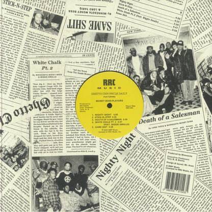 Money Boss Players – Ghetto Chronicle Daily (LP, in die-cut sleeve, RRC, 2026) Back Cover