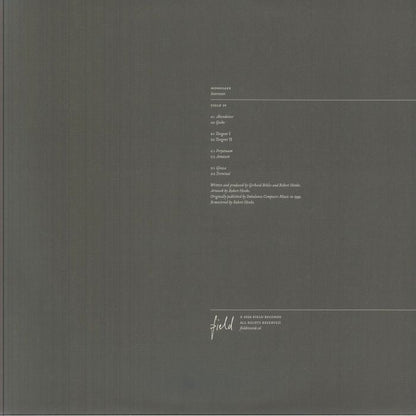 Monolake – Interstate (2x12", Field Records, 2026) Back Cover