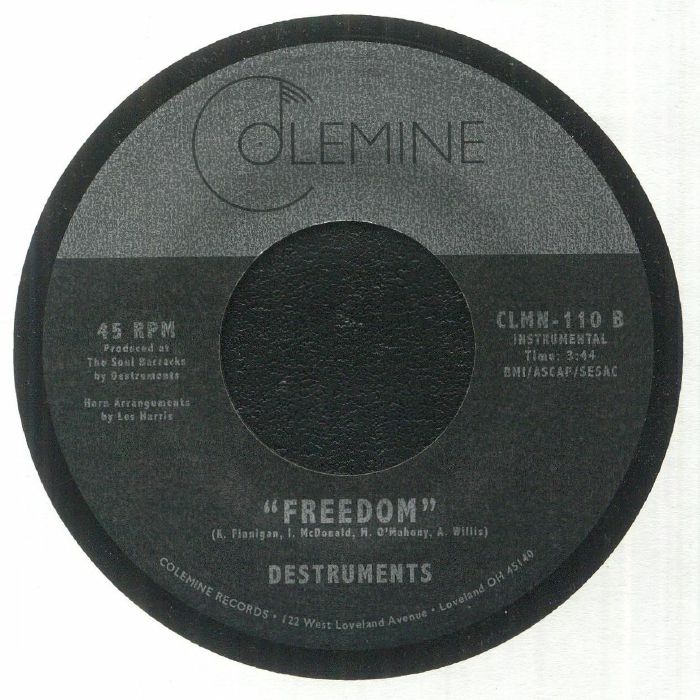 Monophonics / Destruments – Like Yesterday / Freedom (7", Clear, Colemine Records, 2022) Back Cover